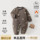 新生婴儿衣服纯棉秋冬装 夹棉加厚哈衣爬服出生幼儿宝宝保暖连体衣