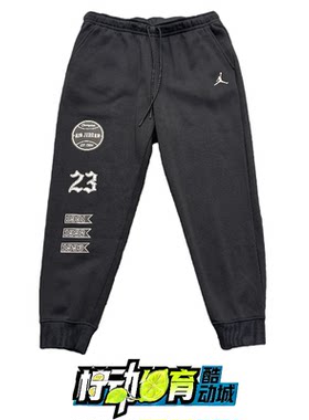Nike耐克AJ秋冬男子运动休闲印花加绒针织跑步束脚长裤FN4620-010