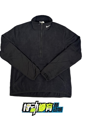 正品Nike耐克女子高尔夫运动休闲摇粒绒保暖半拉链卫衣DA3237-010