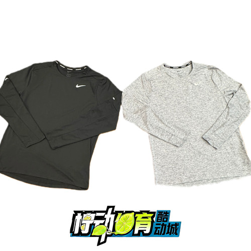 正品Nike/耐克 男子运动专业跑步训练休闲速干透气圆领长袖DD4755