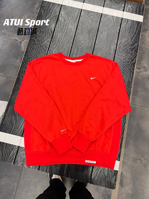 正品Nike/耐克 男子运动休闲套头经典刺绣小勾线圈卫衣CK6359-657