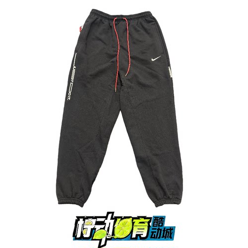 正品Nike/耐克 男子毛圈刺绣标宽松运动针织束脚长裤IB5497-010