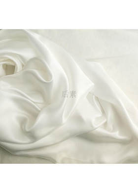素绉缎纯白植物染专用真丝方巾