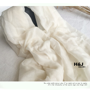 300支水溶羊毛长款纯色长方形围巾 植物转移印染草木染适用