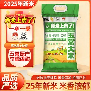 道台府五常大米2025年新米袋装5kg东北大米粳米饭家用送礼品