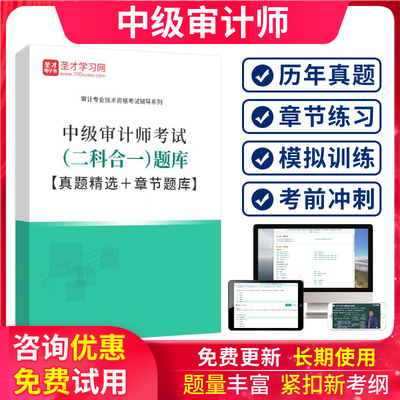 圣才2025年中级审计师历年真题试卷习题模拟试卷考试题库课程教材