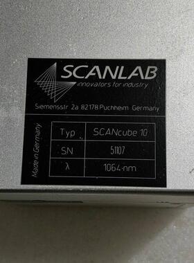 议价德国 SCANLAB 振镜 SCancube10 成色漂