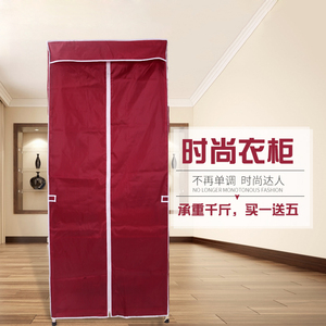 衣柜简易布衣柜子铁架不锈钢管加粗固厚家用铝合金定制定做经济型