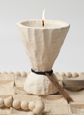 北欧简约陶瓷家用香薰蜡烛杯diy蜡烛空杯烛台摆件大豆蜡容器直筒