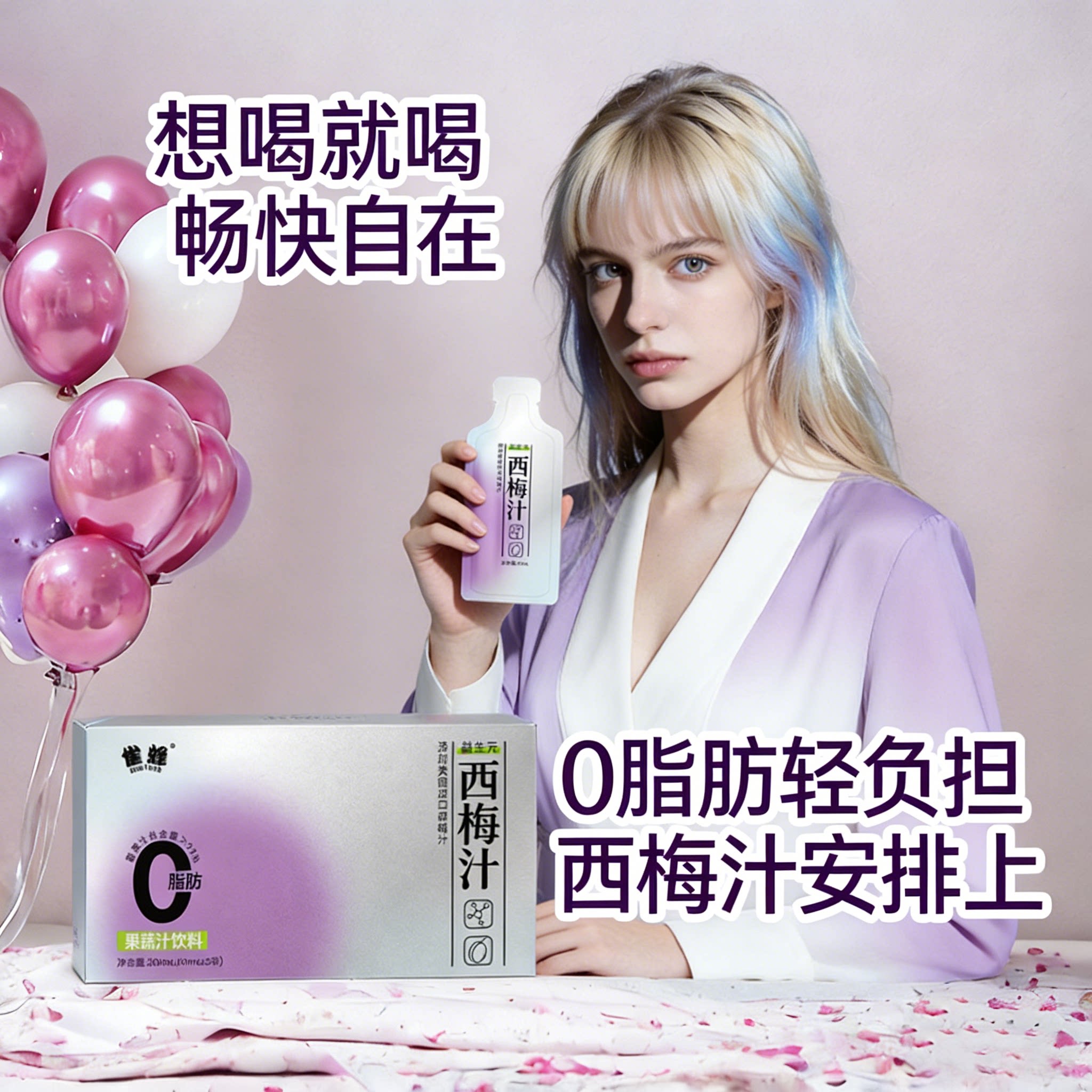 雀蜂益生元西梅汁浓缩饮品果泥酵素加强版0脂肪美国进口盒装正品