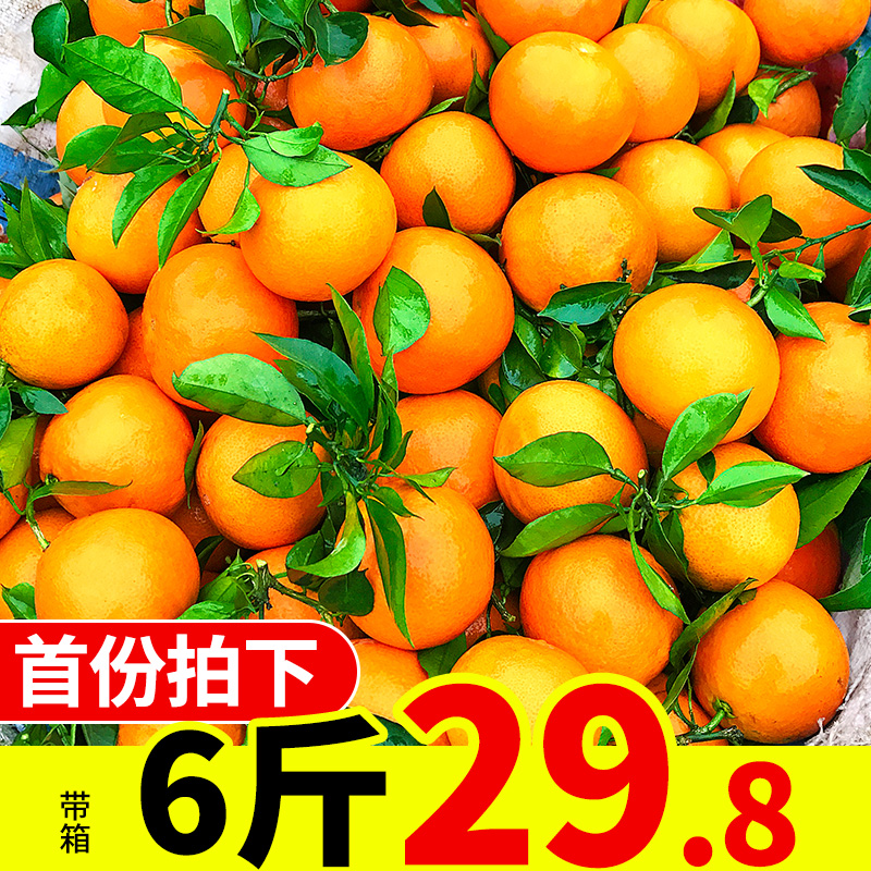 果冻橙爱媛38号带箱6斤橙子新鲜柑橘蜜桔子甜橙当季水果包邮