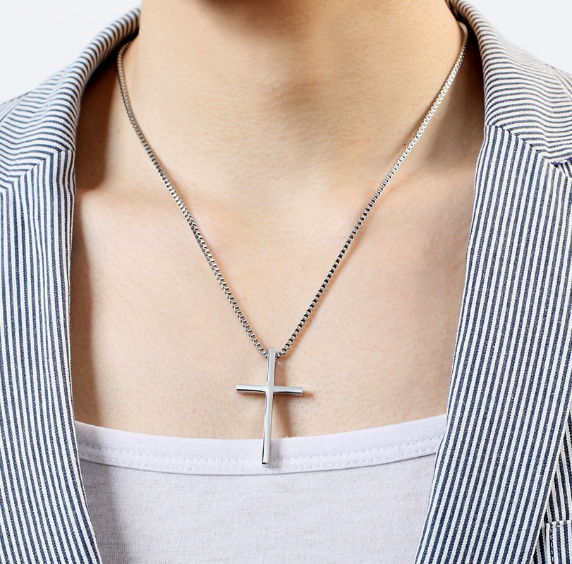 Simplicity cross Necklace man Pendant Titanium Korean Edition personality Trendsetter Domineering Schoolboy Pendant With accessoriesin the Accessories/Fashion Jewelry, Necklace  category - from Buy2taobao.com to provide professional Taobao agent buy service