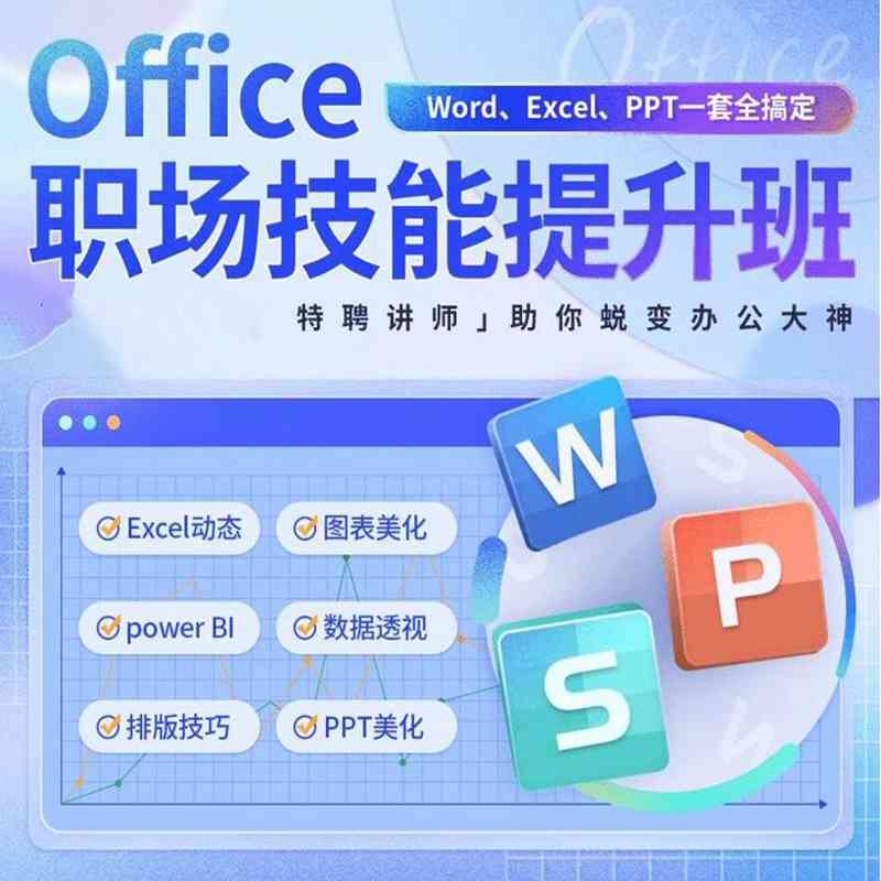 office/excel/ppt/wordwps办公软件教程实用制作表格页数期中编辑
