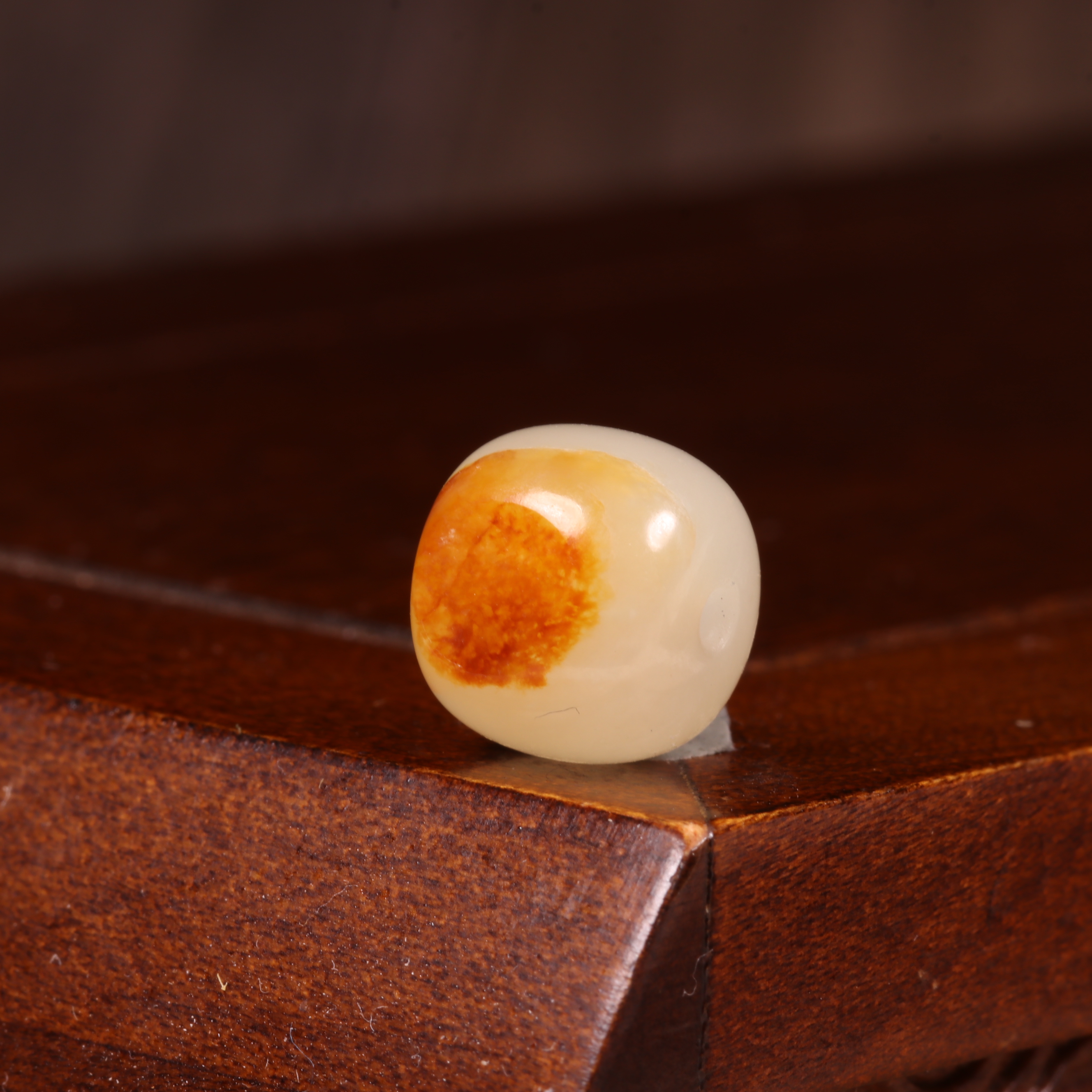 10mm老型珠新疆和田玉籽料天然散珠DIY配饰圆珠顶珠腰珠手工饰品