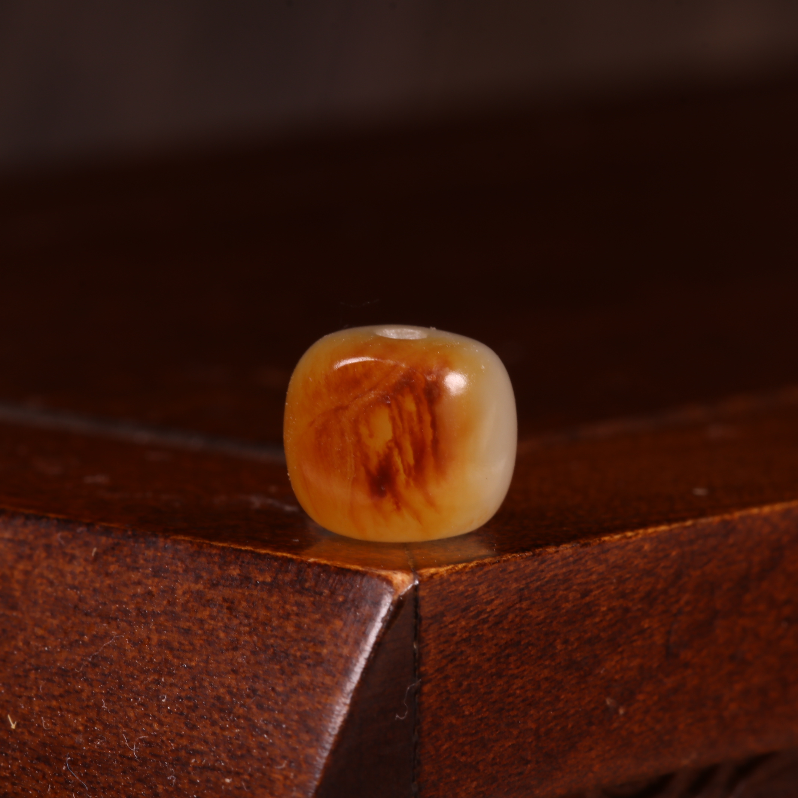 8mm老型珠新疆和田玉籽料天然玉石隔珠古法手串珠子配珠单珠散珠