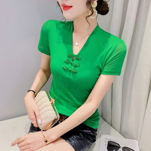 短袖韩版常规网纱女士