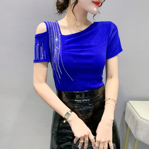 短袖韩版常规网纱女士
