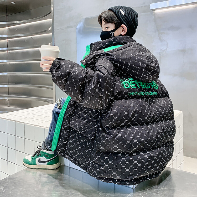 男童羽绒服冬季2025新款大童白鸭绒男孩加厚儿童冬装保暖外套潮牌