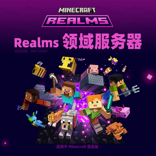 我的世界 Minecraft 基岩版 Realms 领域服务器 一个月 兑换码