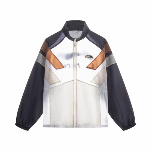 李宁男运动夹克新款防晒 速干立领宽松外套运动服AJDT405 AJDT079