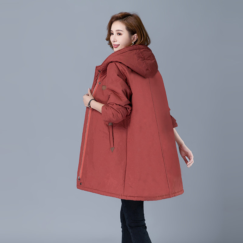 2022年新品棉服中长款加厚保暖棉衣纯色棉衣3517款,女装棉衣/棉服,秋牧寒烟