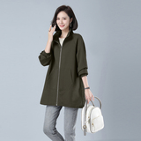 时尚宽松显瘦女装风衣外套气质百搭休闲斗篷式设计优雅大气，女装风衣，秋牧寒烟