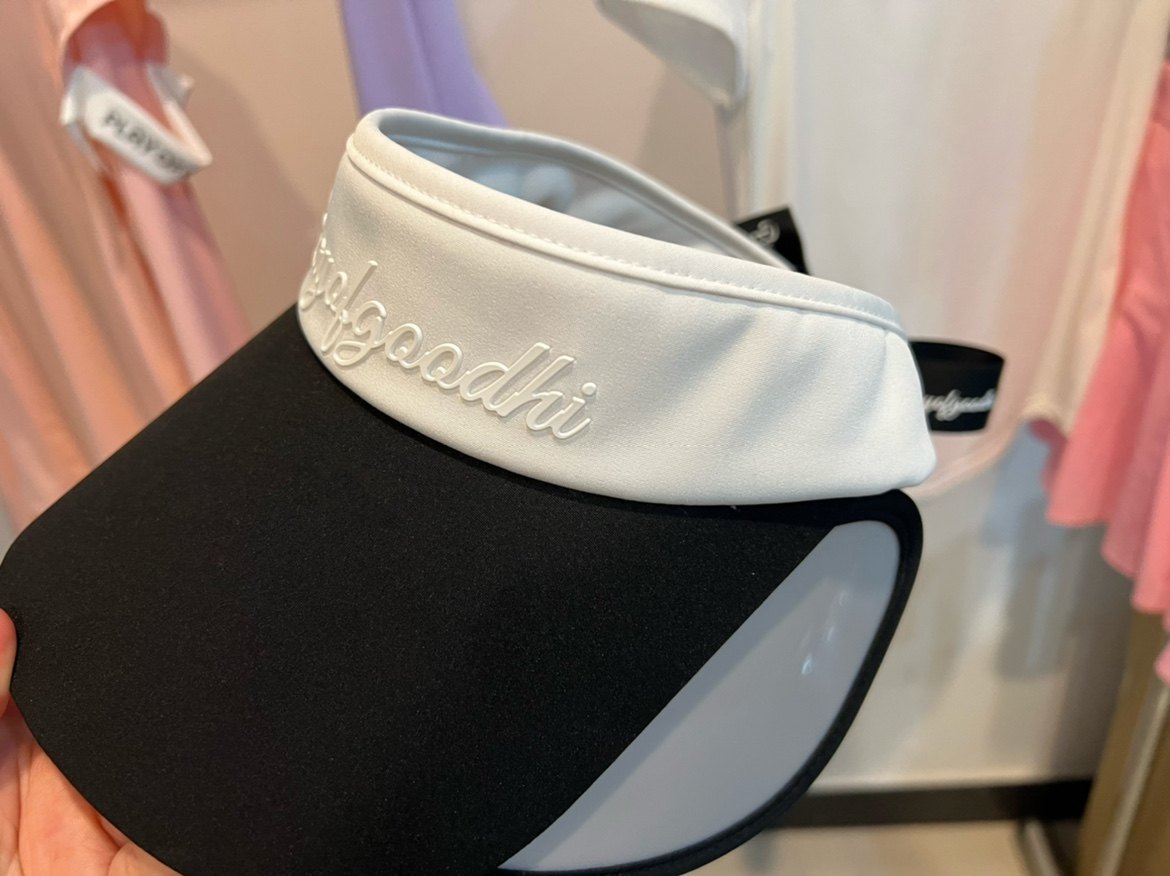 thumbnail for Golf Cap Women's Korean Golf Empty Top Hat Telescopic Big Brim Golf Empty Top Hat Sun Protection Shade