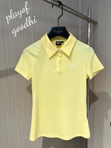 高尔夫服装女夏季高尔夫短袖女韩版显瘦弹力速干高尔夫短袖女