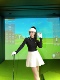 女韩版 高尔夫服装 女高尔夫裙 显瘦弹力高尔夫套装 女秋冬高尔夫长袖