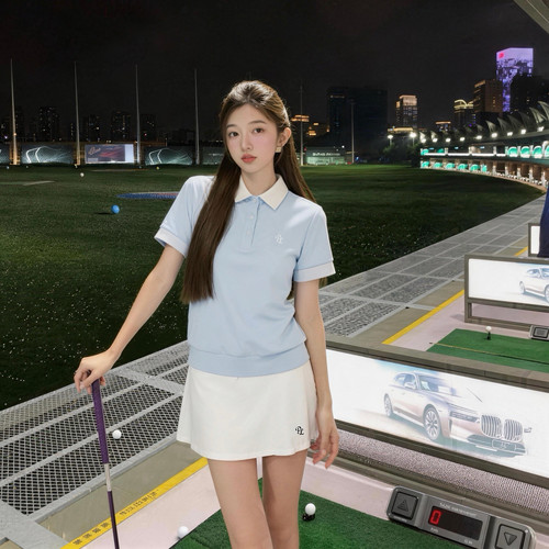 26新款高尔夫服装女夏季韩版高尔夫套装女显瘦速干高尔夫短袖女裙