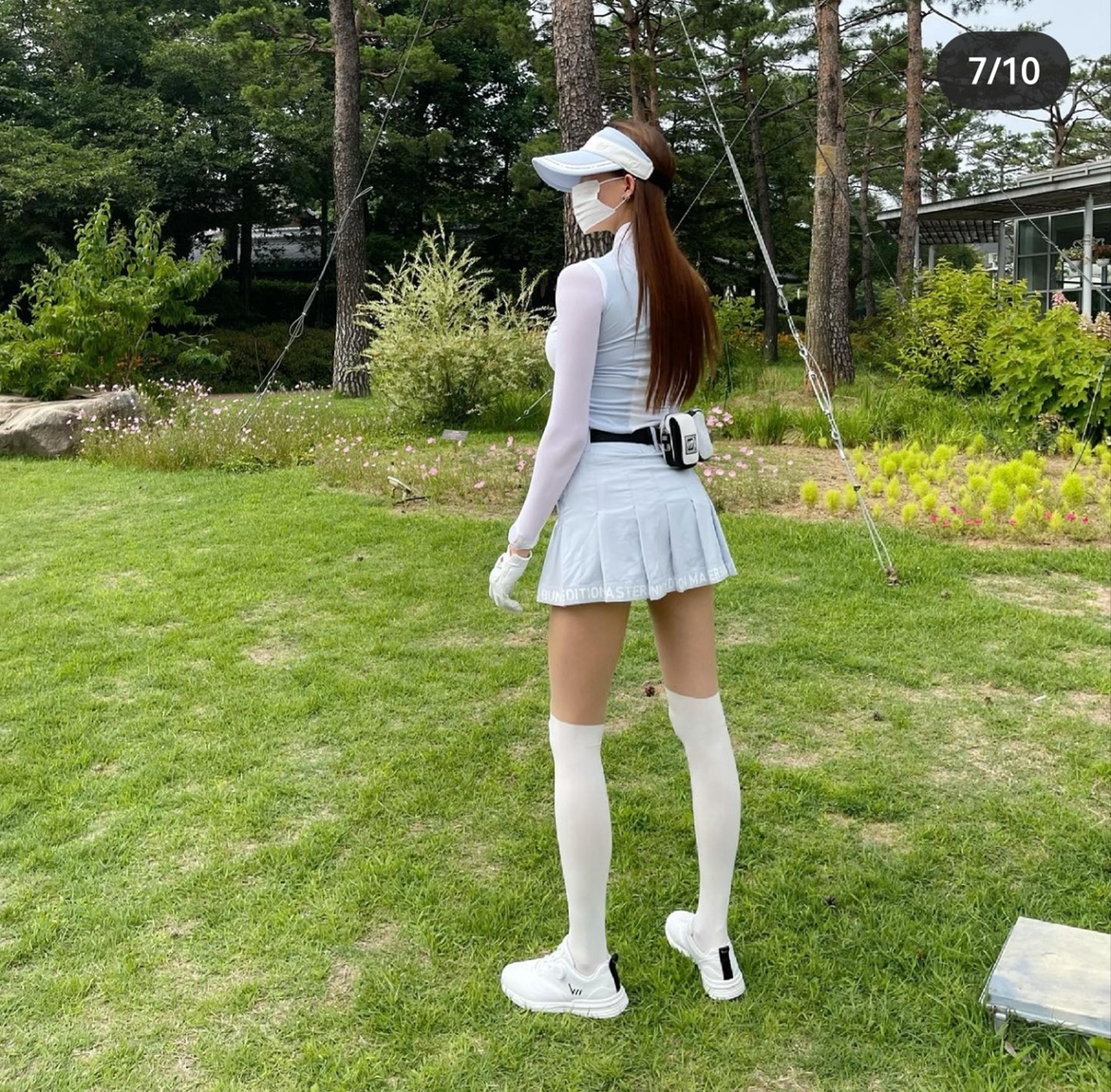 韩国高尔夫春夏防晒丝袜弹性防晒裤袜不掉档不勾丝耐用防晒一体袜