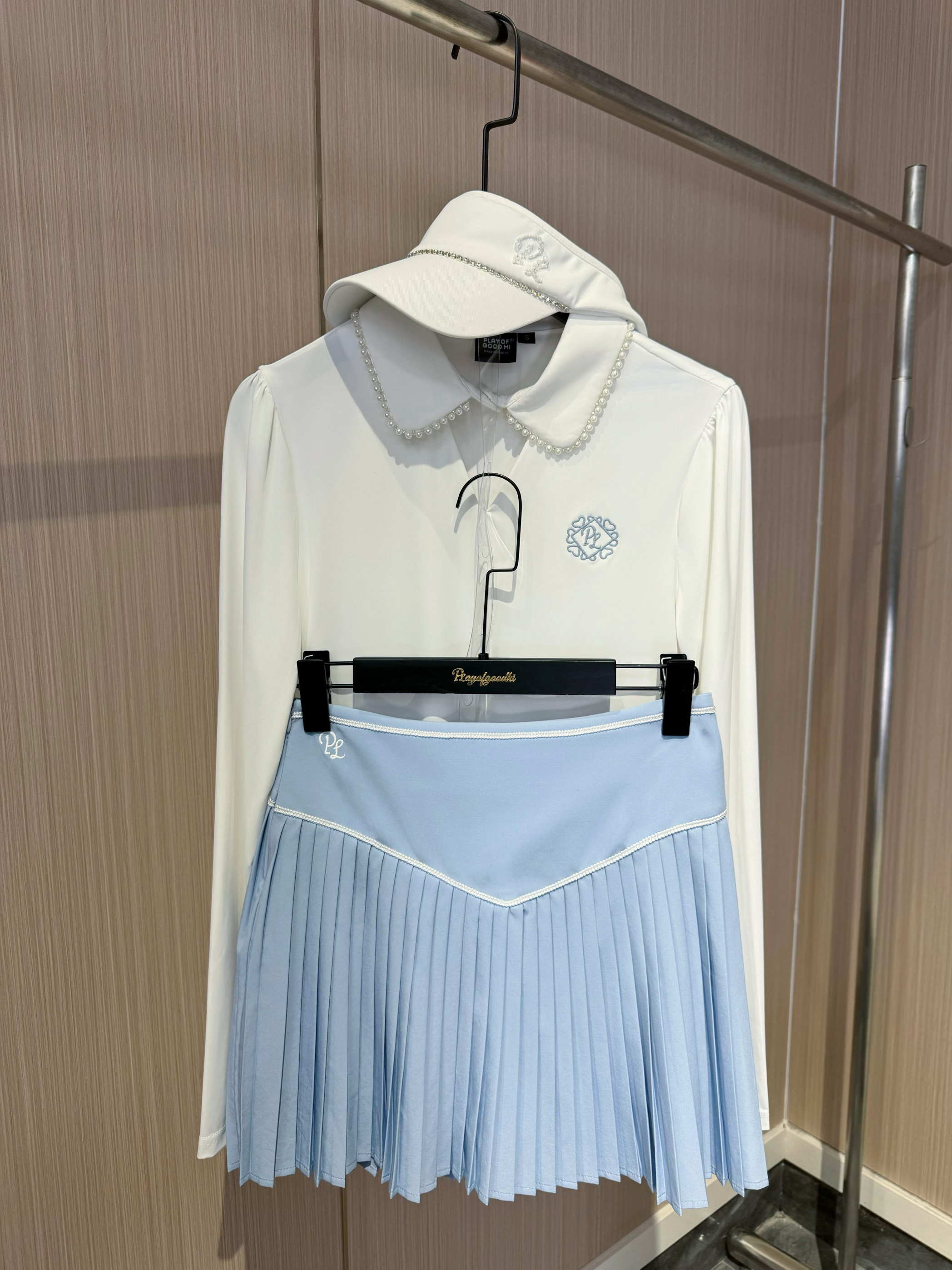 高尔夫服装女高尔夫长袖女高尔夫女裙套装显瘦弹力高尔夫女装网球