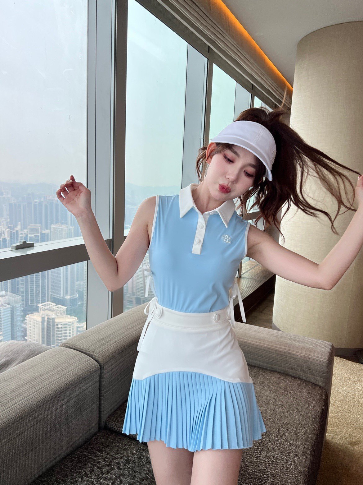 高尔夫服装女韩版高尔夫短袖女高尔夫裙高尔夫女装golf套装女网球,运动/瑜伽/健身/球迷用品,高尔夫上装,淘宝优惠券,粉丝福利购,淘宝优惠卷