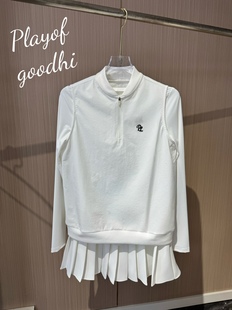 女速干弹力透气网球服女 高尔夫马甲女高尔夫长袖 高尔夫服装 女秋款