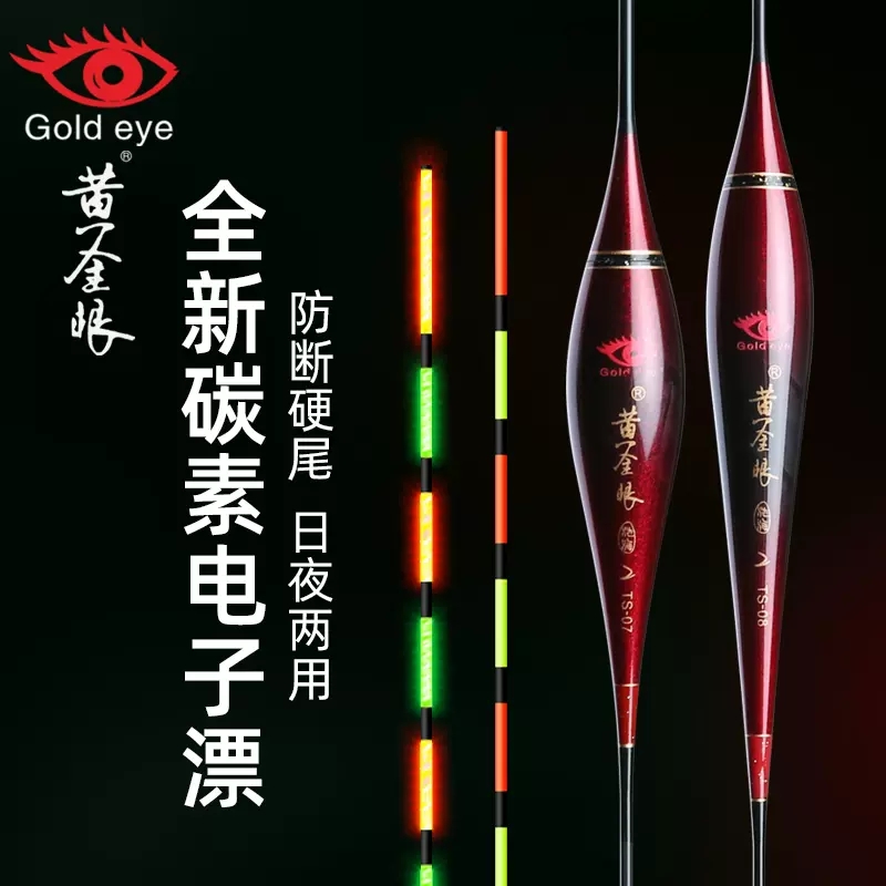 黄金眼碳素电子漂夜光漂日夜两用