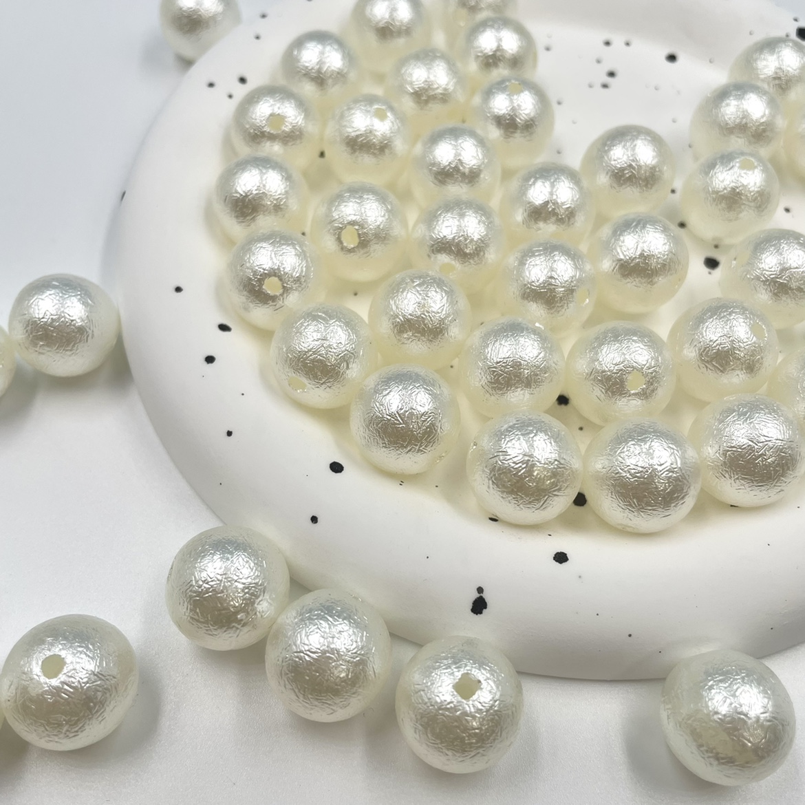 不规则纹理仿珍珠光泽珠项链手链