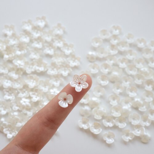 仿珍珠色小三瓣花五瓣花朵贴片