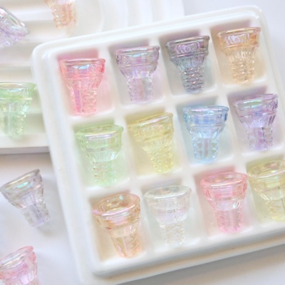亚克力冰透uv雪糕筒甜筒靓丽串珠