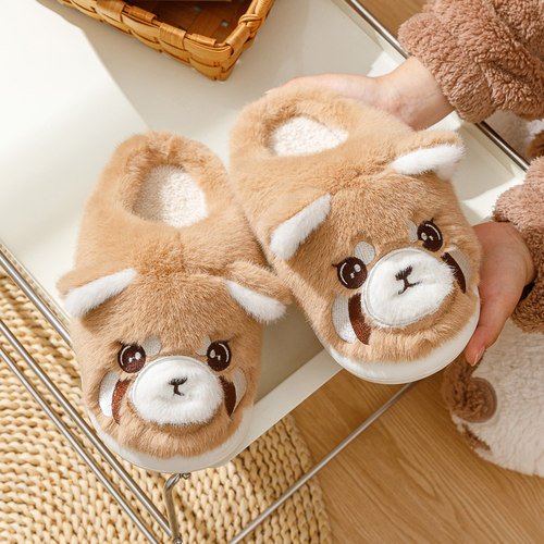 秋冬季棉拖鞋女款可爱毛绒