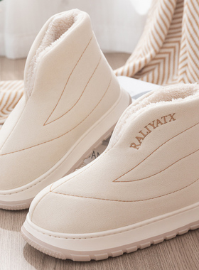 棉拖鞋女士2025新款秋冬季月子鞋室内家居厚底可外穿包跟保暖防滑