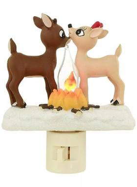 Christmas night light decoration design, home courtyard bea