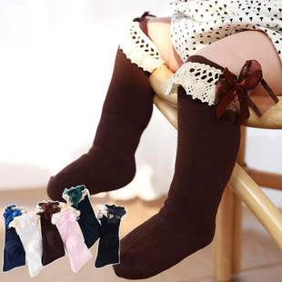 infan bow summer autumn and Spring socks lace winter for
