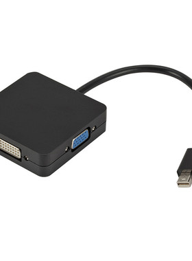 供应 迷你dp转dvi hdTV vgaA转换线雷电笔记本转三合一转换器