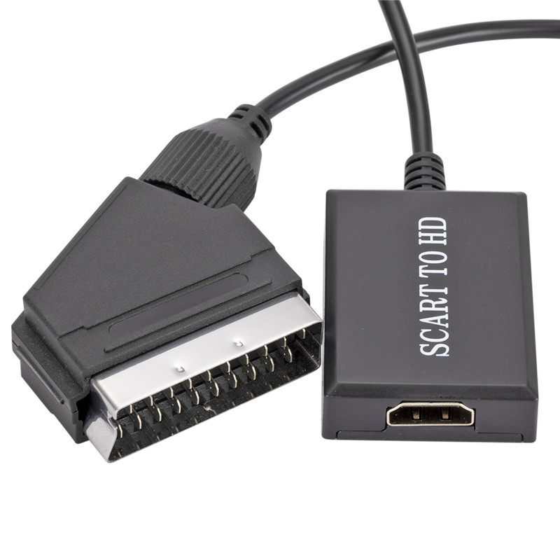 供应高清SCART转HDTV转换器SCART to HDTV音视频线盒子转接头