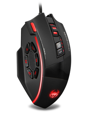 ZELOTES掌握者C-19有线游戏鼠标 编程宏12键鼠标 工厂直销鼠标