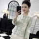 茶服上衣 真丝欧根纱刺绣外套2026春夏复古国风改良唐装 新中式 女装