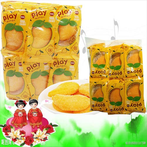 俄罗斯风味 芒果软糖海芒 果汁 夹心喜糖 菠萝糖休闲零食 500克