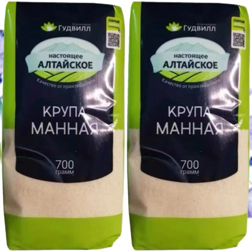 俄罗斯进口杂粮小麦粉 粗面粉 Манная крупа 700克