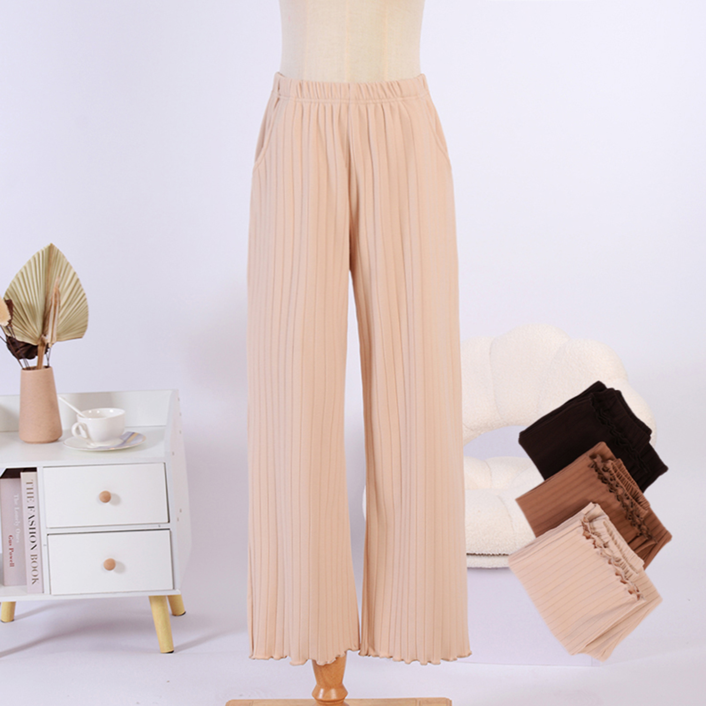 新款女士秋冬德绒睡裤