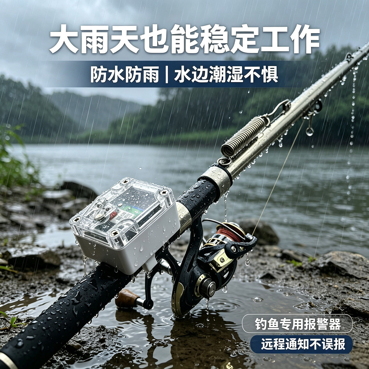 钓鱼自动报警器4G户外远程连手机